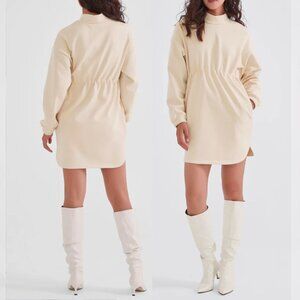 Supesu - Cubby Dress Sweatshirt | Size 4 | Cosmic Latte & Cream